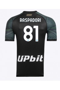 SSC Napoli Giacomo Raspadori #81 Jalkapallovaatteet Kolmaspaita 2023-24 Lyhythihainen